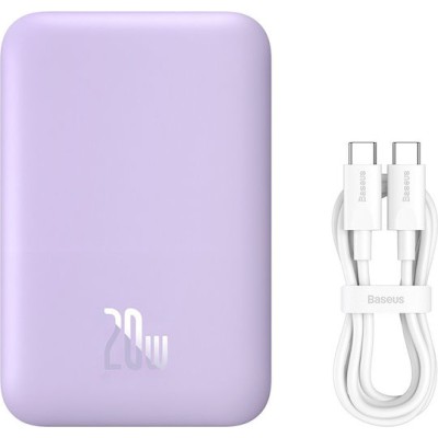 Baseues Magnetic Mini Air Powerbank 6000mAh 20W Purple